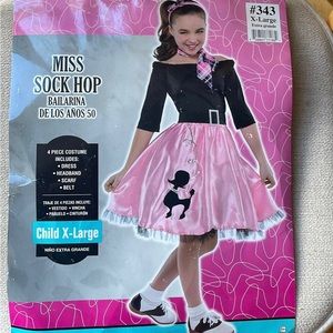 Miss Sock Hop Size XL - Child Size
